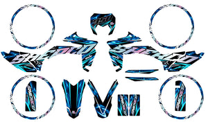 Kit déco Sherco 50cc 2017-2025 Wheelyz | autocollants moto | personnalisation 50cc | armysctv