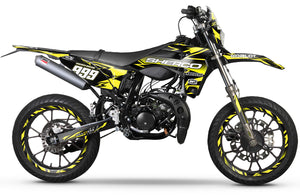 Kit pegatinas Sherco 50cc 2017-2025 Yellowstar | pegatinas para moto | personalización 50cc | armysctv