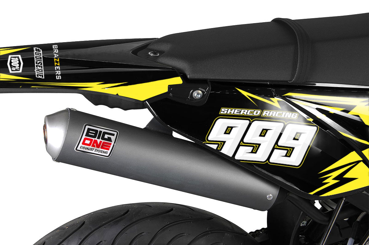 Kit pegatinas Sherco 50cc 2017-2025 Yellowstar | pegatinas para moto | personalización 50cc | armysctv