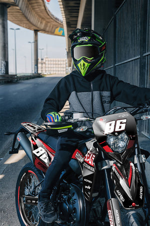 Kit pegatinas Sherco 50cc SM-SMR 2017-2025 Yoshi | pegatinas para moto | personalización 50cc | armysctv