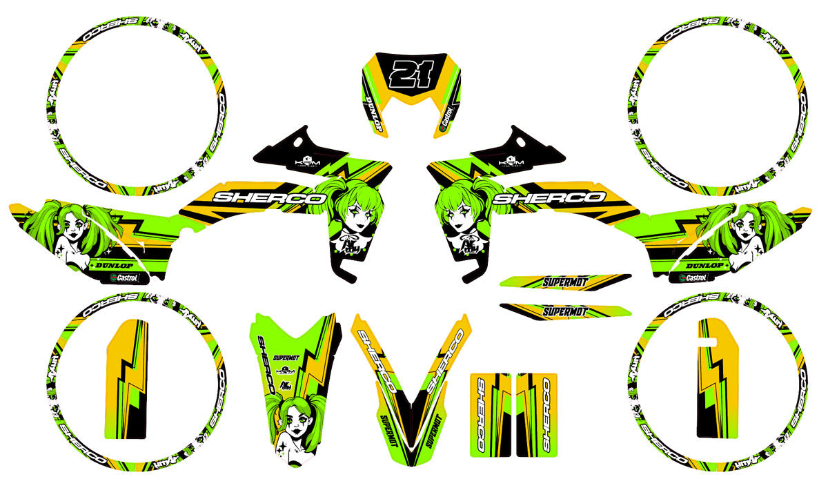 Kit déco 50cc Sherco 2017-2025 LNCL