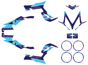 Kit déco Peugeot Speedfight 3 - 2009-2015 Hero | autocollants moto | personnalisation 50cc | armysctv