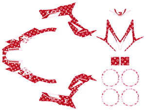 Kit déco Peugeot Speedfight 3 - 2009-2015 Super-M | autocollants moto | personnalisation 50cc | armysctv