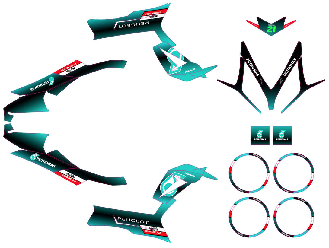 Kit déco Peugeot Speedfight 3 - 2009-2015 Petronas