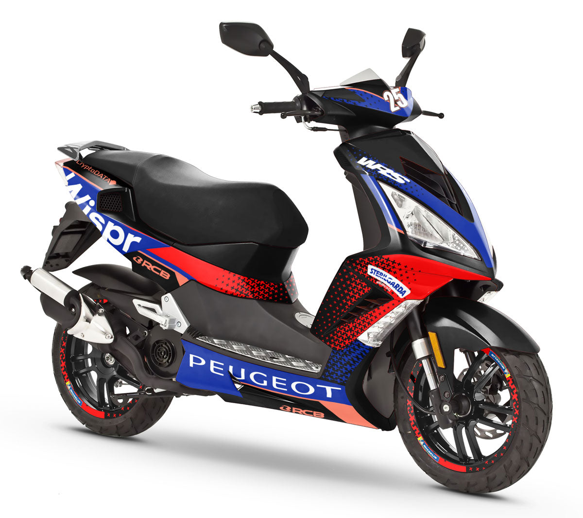 Kit déco Peugeot Speedfight 3 - 2009-2015 Wisper | autocollants moto | personnalisation 50cc | armysctv