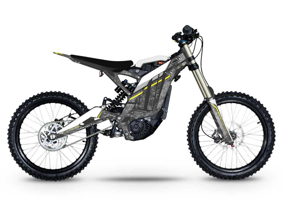 Kit déco Sur-Ron Light-Bee Warfare | autocollants moto | personnalisation 50cc | armysctv