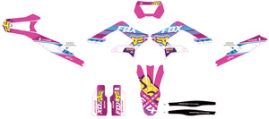 Graphics kit Sur-Ron Storm Bee Pink Fox | motorcycle stickers | customization 50cc | armysctv