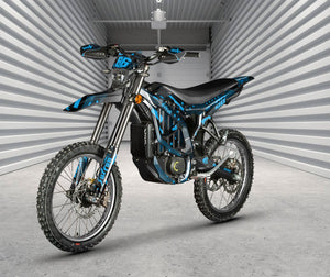 Graphics kit Surron Ultra Bee Blue Card | motorcycle stickers | customization 50cc | armysctv