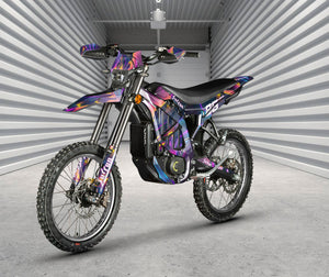 Kit déco Surron Ultra Bee Lava Neon | autocollants moto | personnalisation 50cc | armysctv