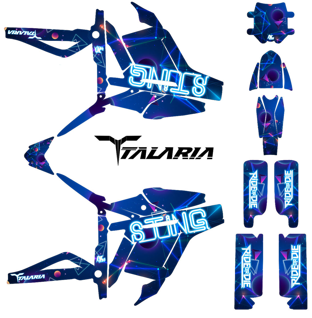 Kit déco Talaria Sting MX3 & R-MX4 Galax | autocollants moto | personnalisation 50cc | armysctv