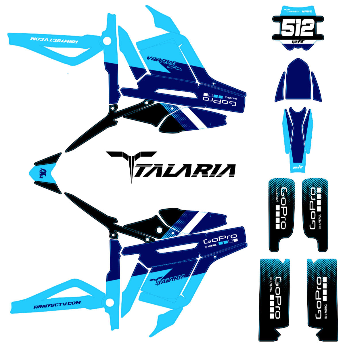 Hinterer Kotflügel Für Talaria MX3/MX4 - Schwarz Dirt Bike Schutzblech