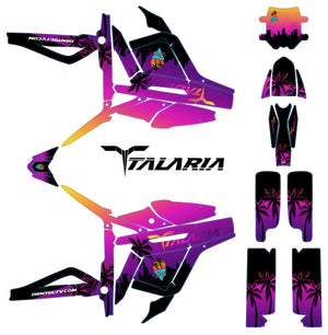 Kit déco Talaria Sting MX3 & R-MX4 Miami | autocollants moto | personnalisation 50cc | armysctv