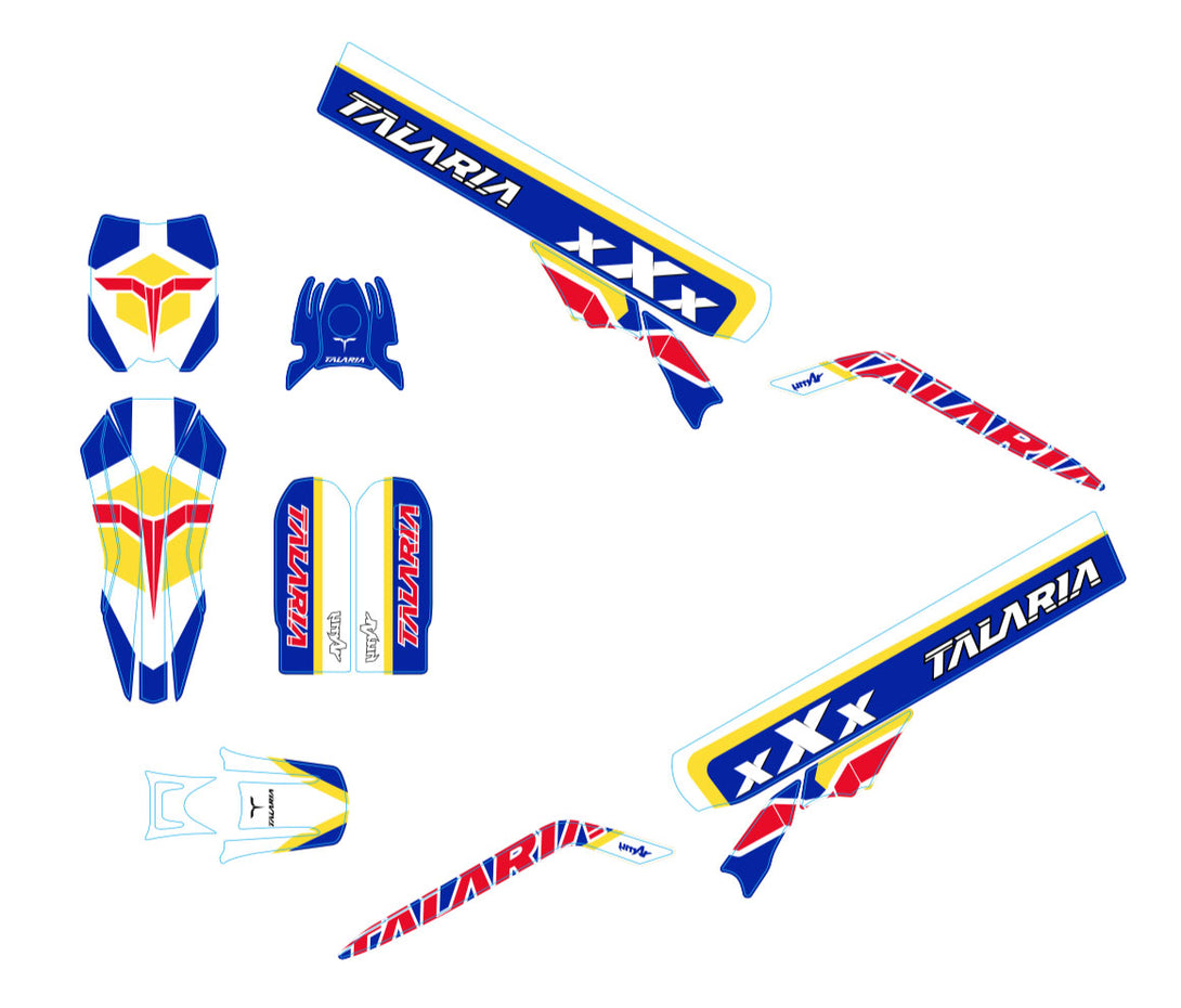 Kit déco Talaria X3 Jump | autocollants moto | personnalisation 50cc | armysctv