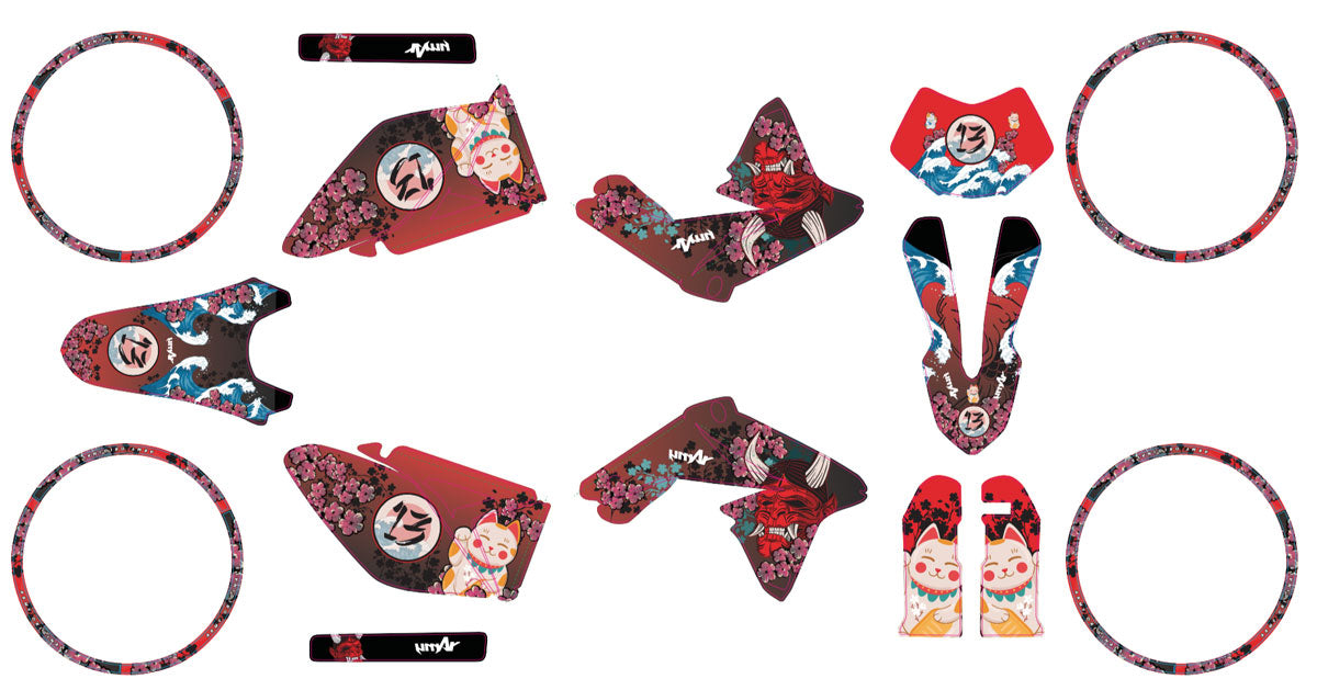 Kit déco 50cc Valenti Racing Arigato