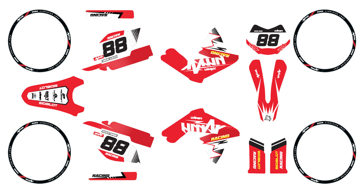 Kit déco 50cc Valenti Racing Army Legacy