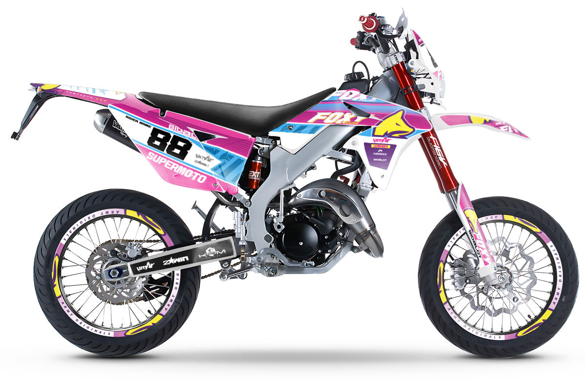 Kit déco 50cc Valenti Racing Pink Fox