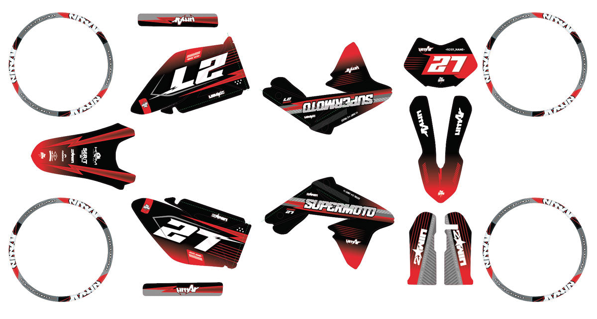 Kit déco 50cc Valenti Racing Army Septième