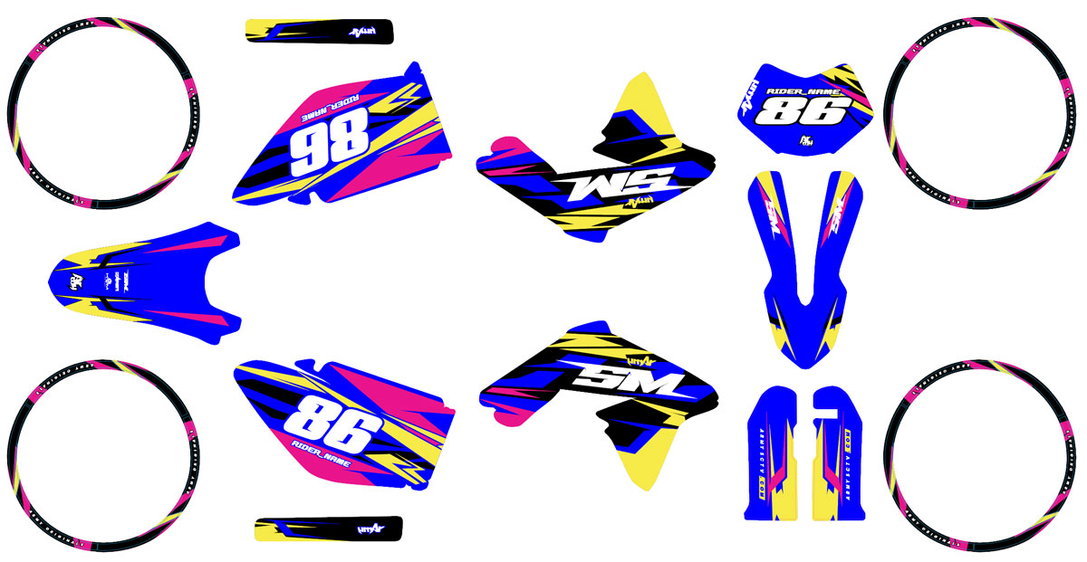 Kit déco 50cc Valenti Racing Army Tacker