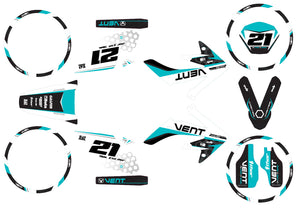 50cc Graphics kit Vent Derapage 2021-2022 Army Proxima | motorcycle stickers | 50cc customization | armysctv