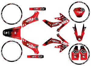 Kit déco Vent Derapage 2019-2020 Army Fox | autocollants moto | personnalisation 50cc | armysctv