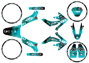 Kit déco Vent Derapage 2019-2020 Army Fox | autocollants moto | personnalisation 50cc | armysctv