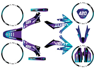 Graphics kit Vent Derapage 2019-2020 Blast | motorcycle stickers | 50cc customization | armysctv