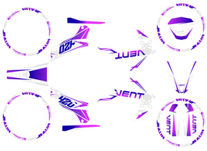 Kit déco Vent Derapage 2019-2020 Cold | autocollants moto | personnalisation 50cc | armysctv