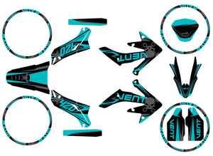 Kit déco Vent Derapage 2019-2020 Cold | autocollants moto | personnalisation 50cc | armysctv