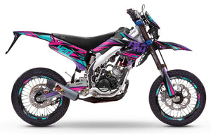 Kit déco Vent Derapage 2019-2020 Electrify | autocollants moto | personnalisation 50cc | armysctv