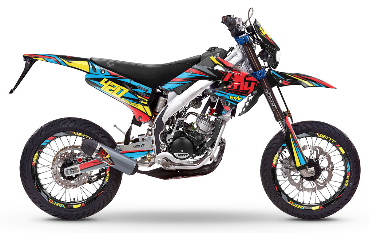 Deko-sett Vent Derapage 2019-2020 Electrify | motorsykkelklistremerker | tilpasning 50cc | armysctv