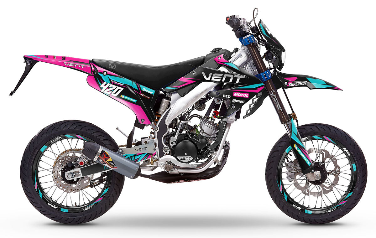 Deko-sett Vent Derapage 2019-2020 Finder | motorsykkel klistremerker | tilpasning 50cc | armysctv