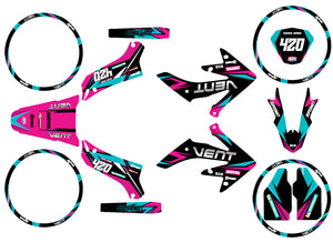 Kit pegatinas Vent Derapage 2019-2020 Finder | pegatinas para moto | personalización 50cc | armysctv