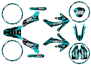 Kit déco Vent Derapage 2019-2020 Huitième | autocollants moto | personnalisation 50cc | armysctv