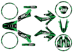 Kit déco Vent Derapage 2019-2020 Huitième | autocollants moto | personnalisation 50cc | armysctv