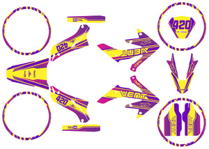 Kit déco Vent Derapage 2019-2020 Kunst | autocollants moto | personnalisation 50cc | armysctv