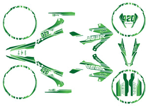 Kit déco Vent Derapage 2019-2020 Kunst | autocollants moto | personnalisation 50cc | armysctv