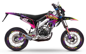 Kit déco Vent Derapage 2019-2020 Neon | autocollants moto | personnalisation 50cc | armysctv