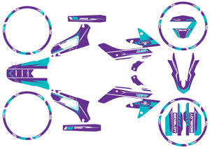 Kit déco Vent Derapage 2019-2020 Ninesky | autocollants moto | personnalisation 50cc | armysctv