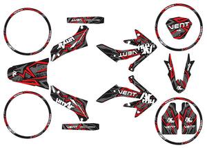 Graphics kit Vent Derapage 2019-2020 Army Redrum | motorcycle stickers | 50cc customization | armysctv