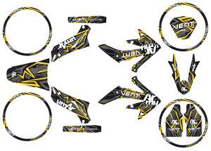 Graphics kit Vent Derapage 2019-2020 Army Redrum | motorcycle stickers | 50cc customization | armysctv