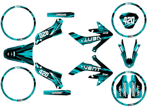 Kit déco Vent Derapage 2019-2020 Army Flamer | autocollants moto | personnalisation 50cc | armysctv