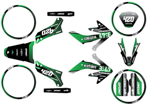 Kit déco Vent Derapage 2019-2020 Yoshi | autocollants moto | personnalisation 50cc | armysctv