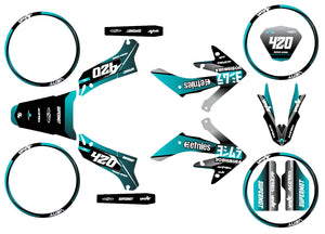 Kit déco Vent Derapage 2019-2020 Yoshi | autocollants moto | personnalisation 50cc | armysctv