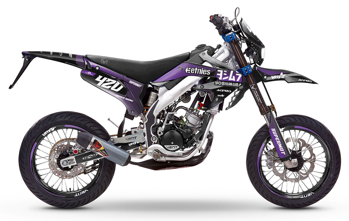 Deko-sett Vent Derapage 2019-2020 Yoshi | motorsykkelklistremerker | tilpasning 50cc | armysctv