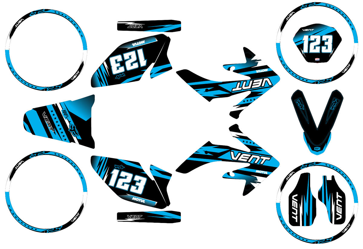 50cc Graphics kit Vent Derapage 2021-2022 Army Dream | motorcycle stickers | 50cc customization | armysctv