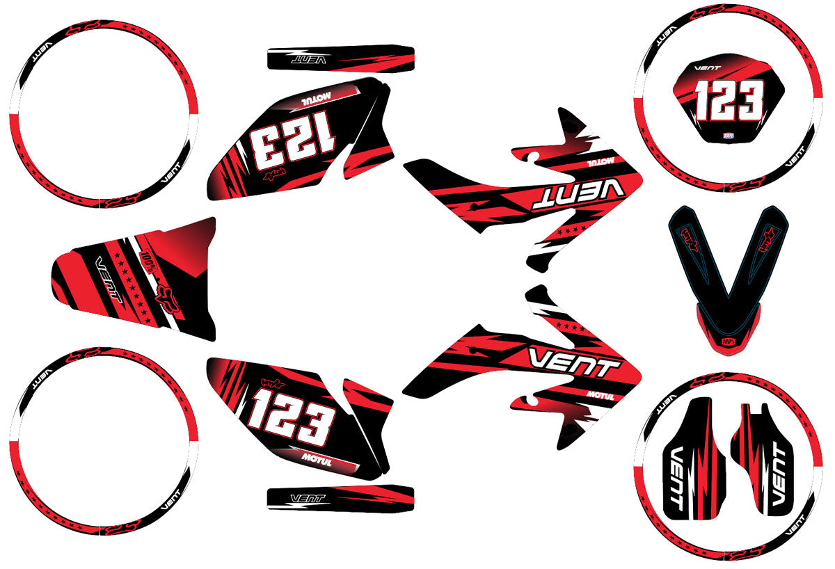 50cc Graphics kit Vent Derapage 2021-2022 Army Dream | motorcycle stickers | 50cc customization | armysctv