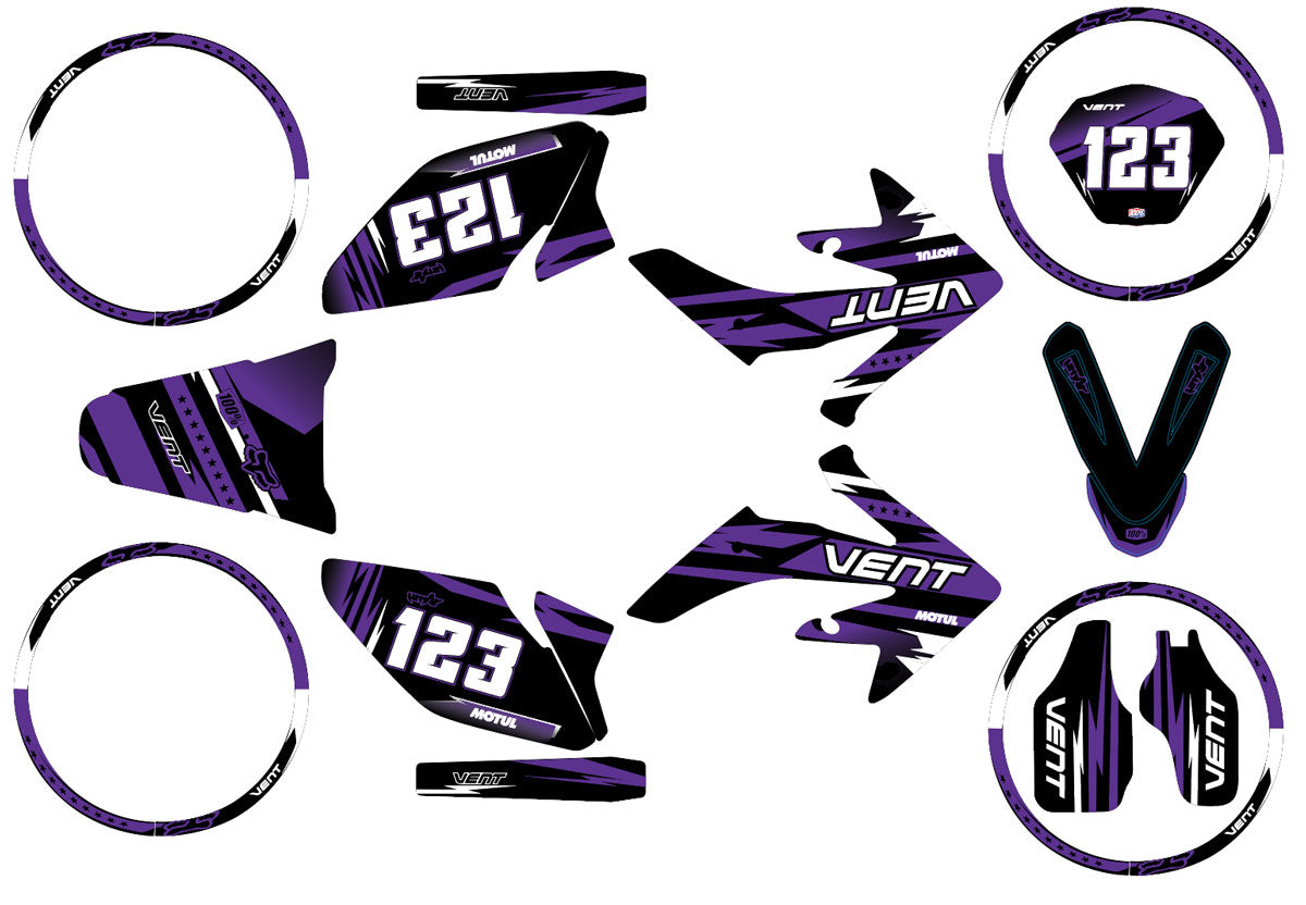 50cc Graphics kit Vent Derapage 2021-2022 Army Dream | motorcycle stickers | 50cc customization | armysctv