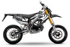 50cc Graphics kit Vent Derapage 2021-2022 Army Greys | motorcycle stickers | 50cc customization | armysctv