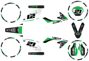 50cc Graphics kit Vent Derapage 2021-2022 Army Proxima | motorcycle stickers | 50cc customization | armysctv