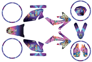 50cc Graphics kit Vent Derapage 2021-2022 Vice City | motorcycle stickers | 50cc customization | armysctv